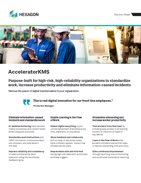 HEXAGON ACCELERATORKMS SOLUTIONS SHEET