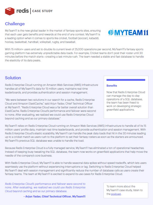 MyTeam11 Case Study